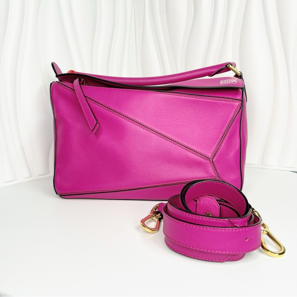 Loewe Medium Puzzle Bag 2way Leather Handbag
